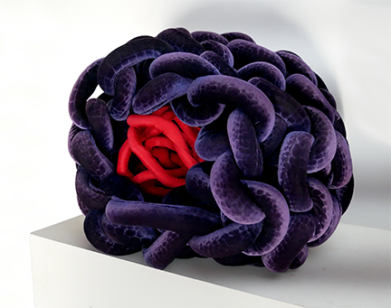 Susan Latham sculpture Knit Knot